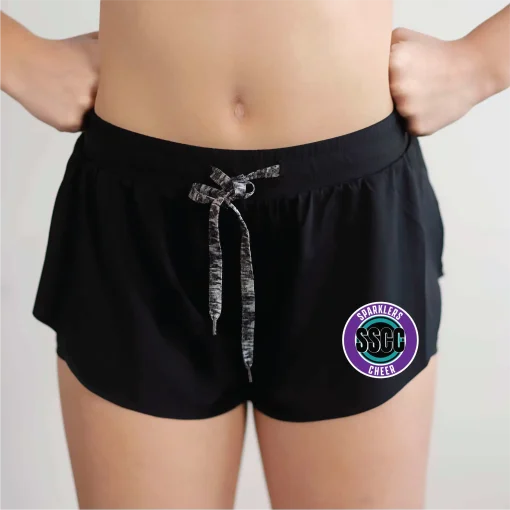 SSCC Black Flutter Short