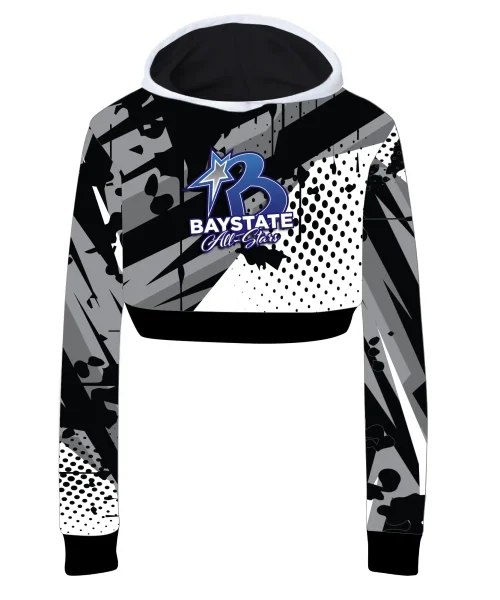 BA Crop Graphic Hoodie