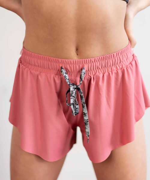 Peach Flutter Shorts