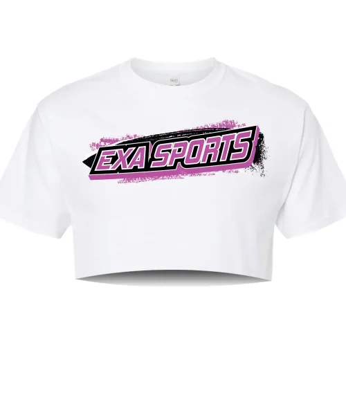 EXA White Crop Tee