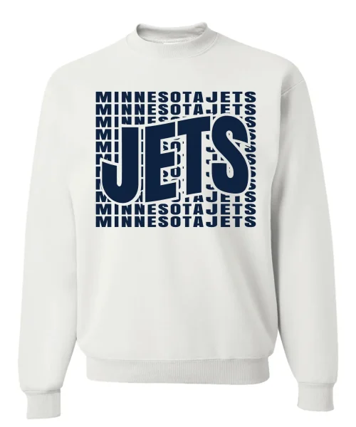 Jets White Crewneck