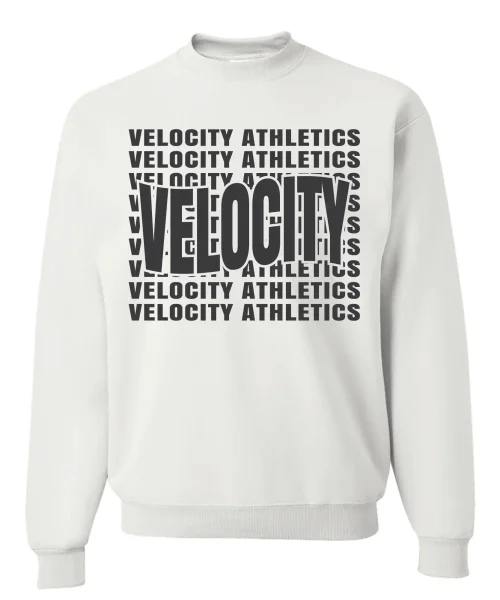 Velocity White Crewneck