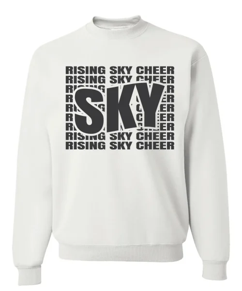 Rising Sky White Crewneck