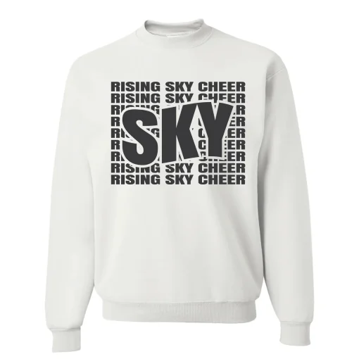 Rising Sky White Crewneck