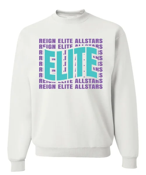 Reign Elite White Crewneck