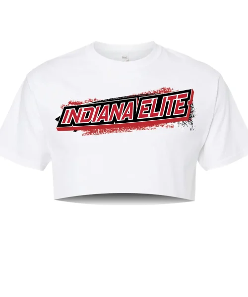 Indiana Elite White Crop Tee