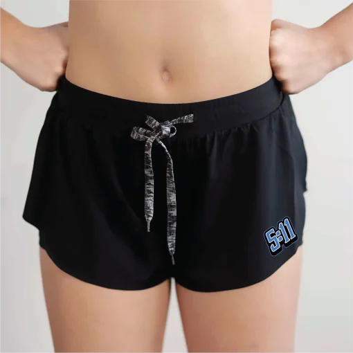 Summit Black Flutter Short