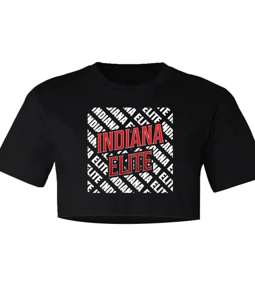 Indiana Elite Black Crop Tee