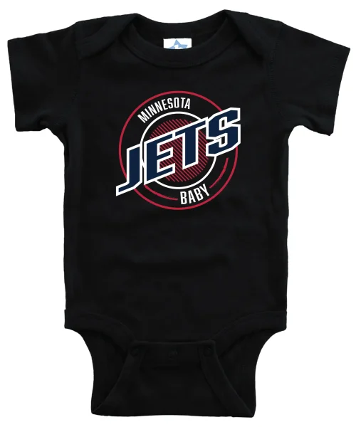 Jets Black Baby Onesie