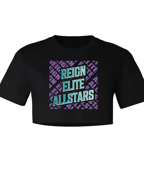 Reign Elite Black Crop Tee