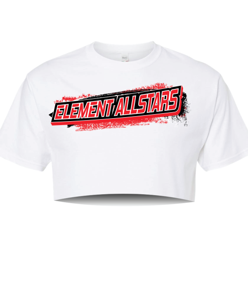 Element White Crop Tee