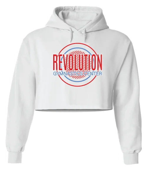 RGC White Crop Hoodie