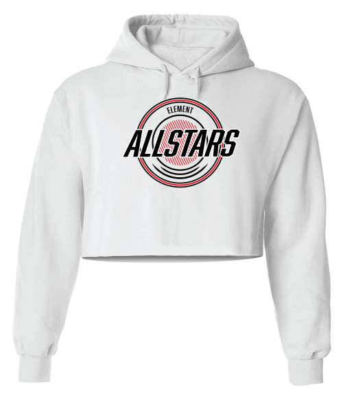 Element White Crop Hoodie