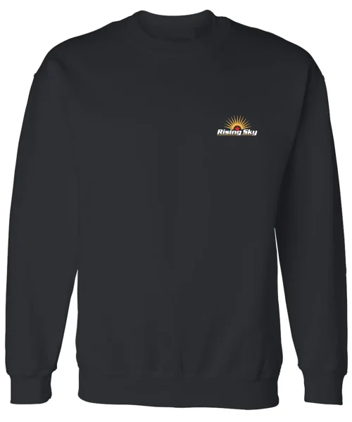 Rising Sky Black Crewneck