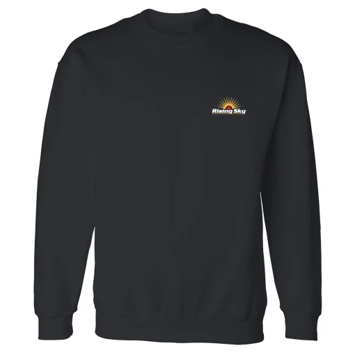 Rising Sky Black Crewneck