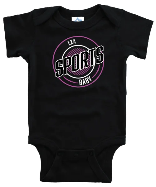 EXA Black Baby Onesie