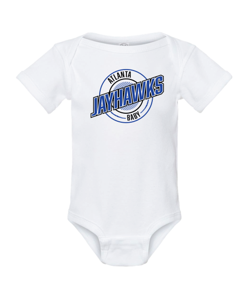 AJ White Baby Onesie