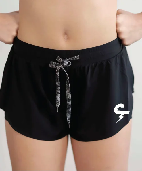 CT Black Flutter Short