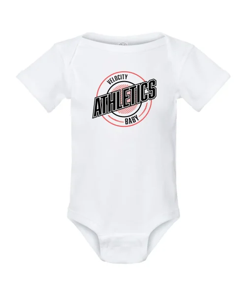 Velocity White Baby Onesie