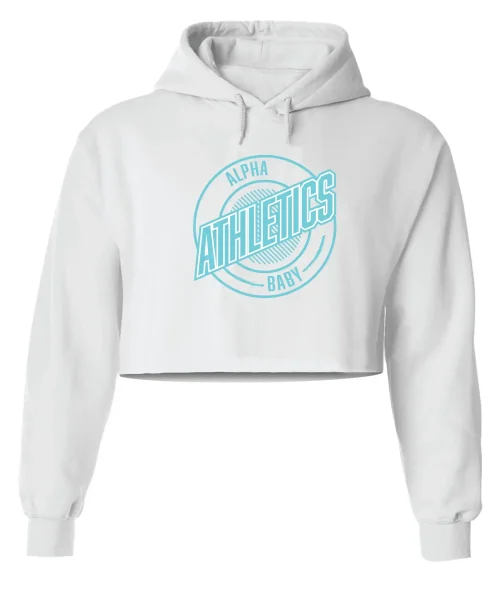 AA White Crop Hoodie