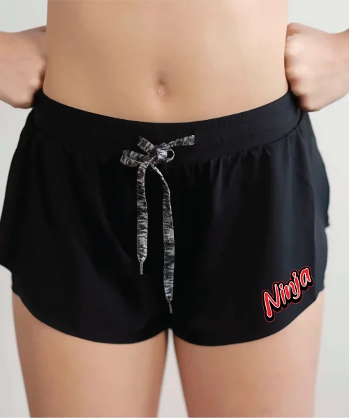 EN Black Flutter Short