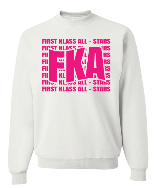 First Klass White Crewneck