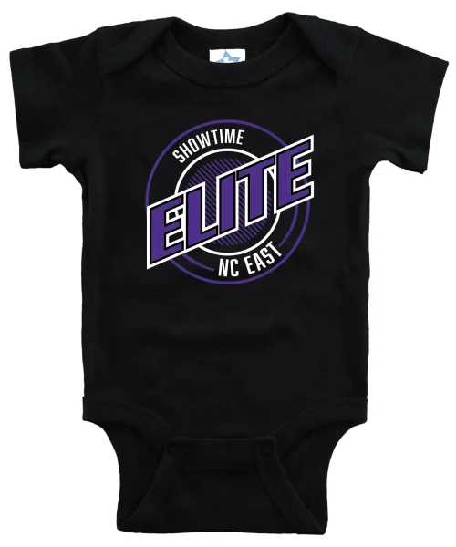 SE NC East Black Baby Onesie