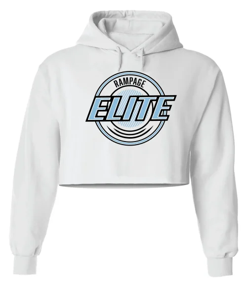 Rampage White Crop Hoodie