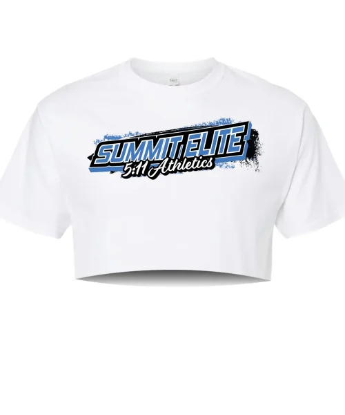 Summit White Crop Tee