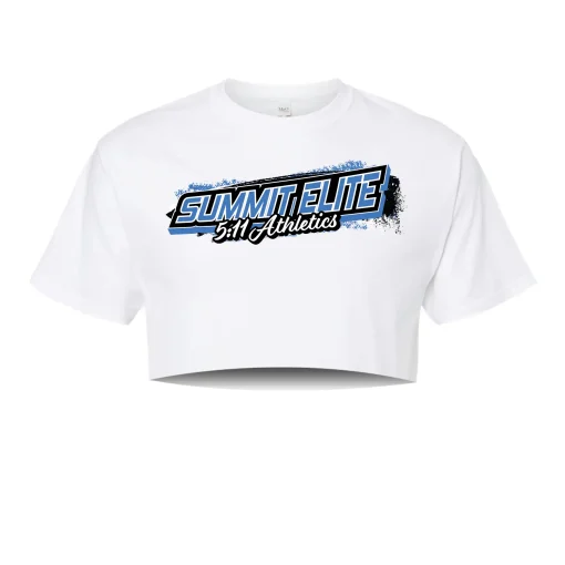 Summit White Crop Tee