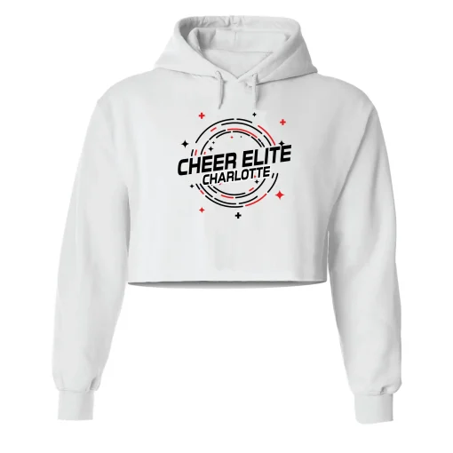 CEA Charlotte White Crop Hoodie