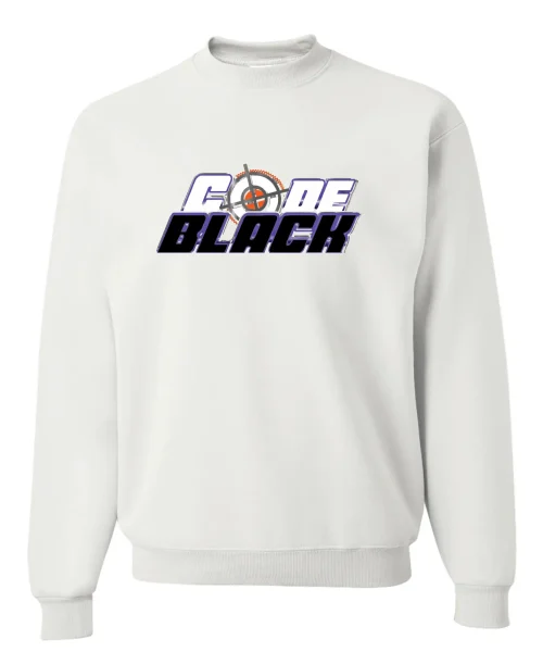 OGA White Crewneck Code Black