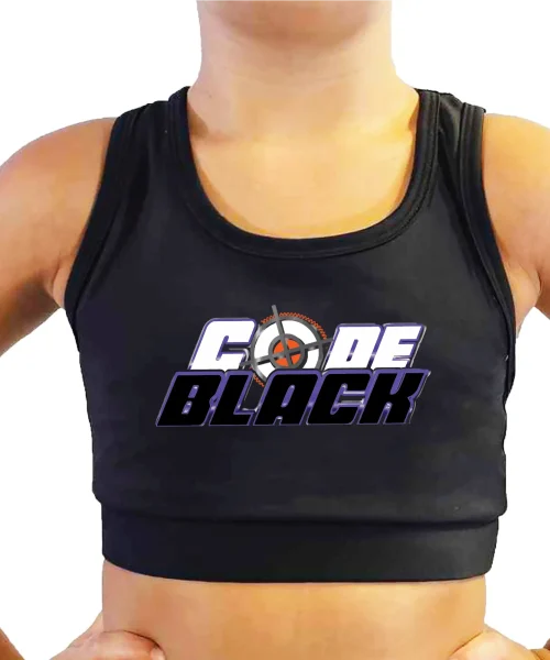 OGA Sports Bra Code Black