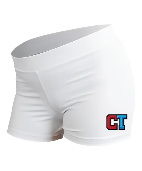 CT Cheer Technician - White Performance Shorts