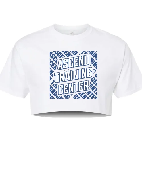 ATC Ascend White Cropped Tee