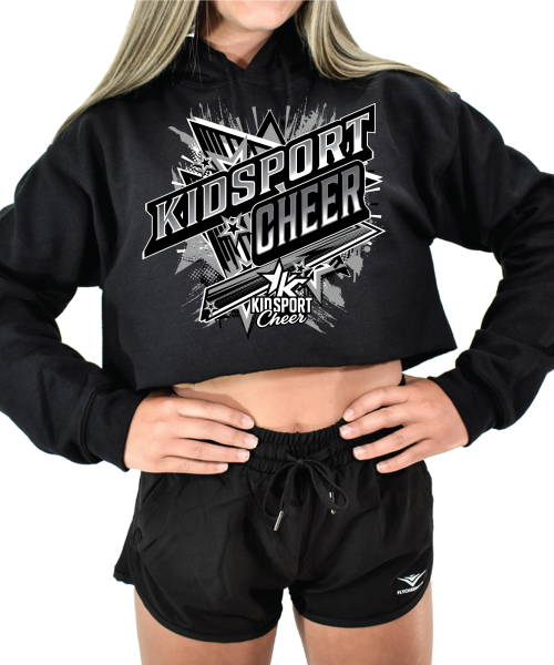KC Kidsport Black Crop Hoodie
