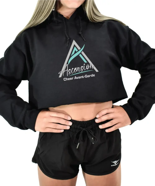 ACA Black Crop Hoodie