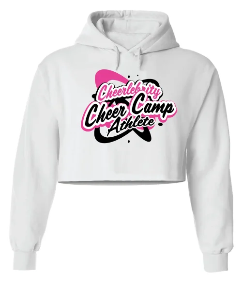 CC White Cropped Hoodie