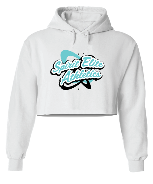 SEA White Crop Hoodie