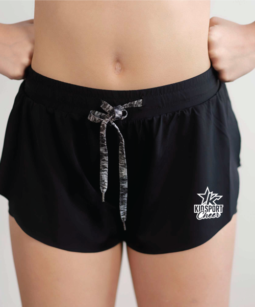 KC Kidsport Black Flutter Shorts