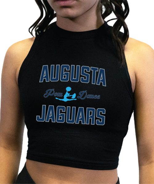 AU Pom & Dance High Collar Crop