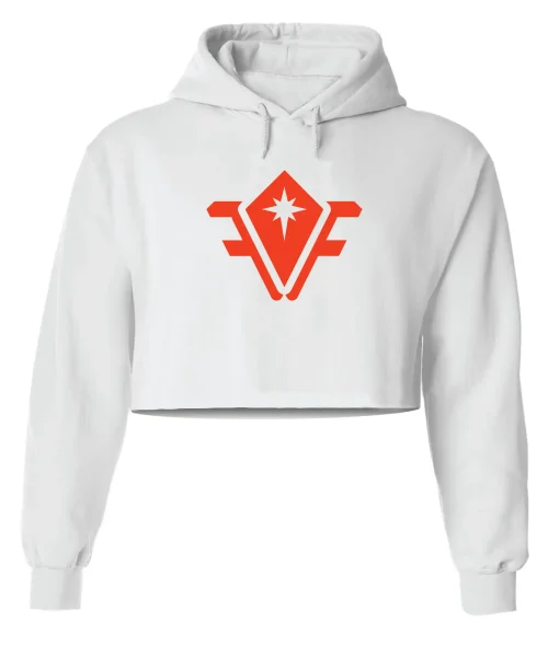 FG White Crop Hoodie