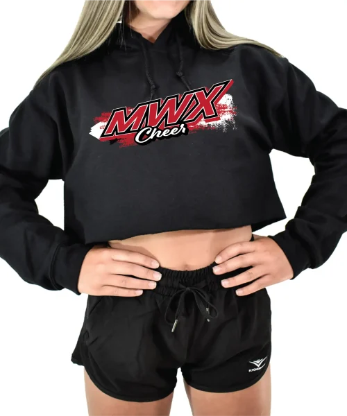 MWX Black Crop Hoodie