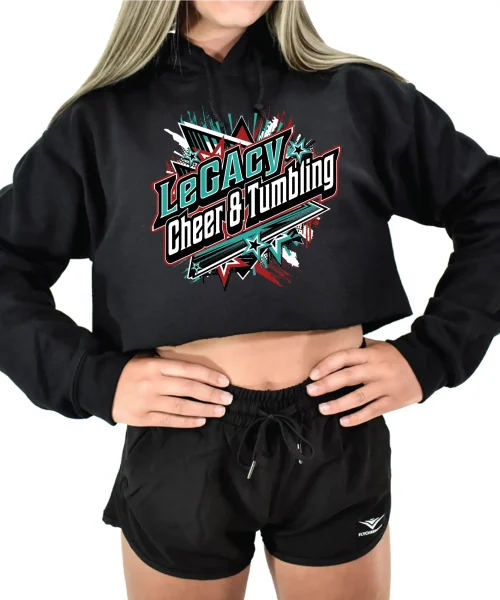 LCT Black Crop Hoodie