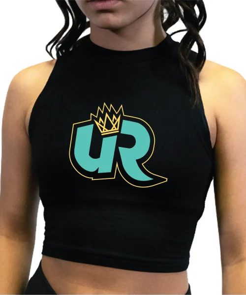 URA Logo High Collar Crop