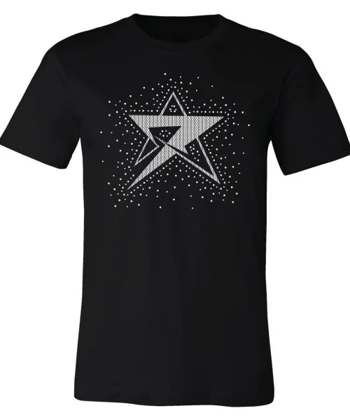 WEA Black Rhinestone Tee