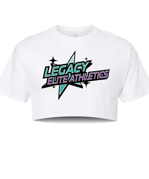 LEA White Cropped Tee