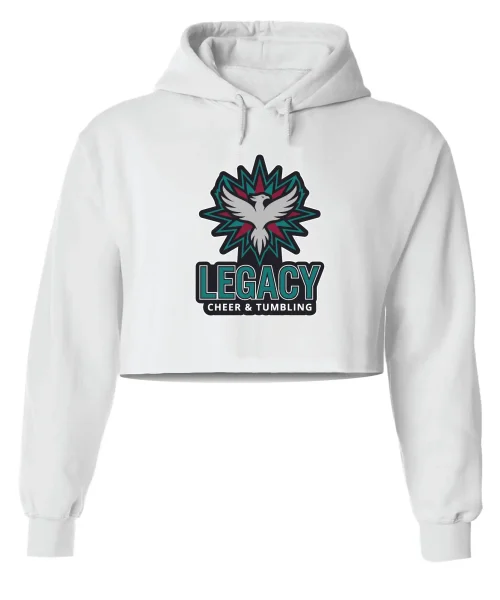 LCT White Crop Hoodie