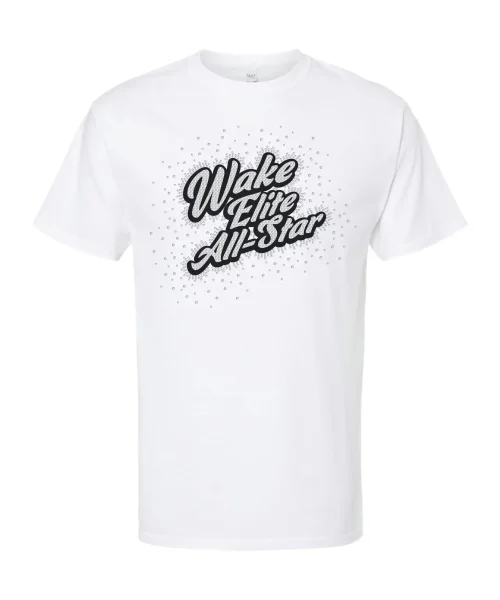 WEA White Rhinestone Tee