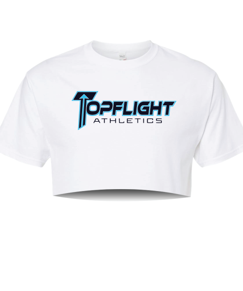 TFA White Cropped Tee